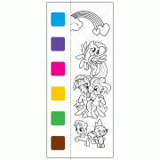 MY LITTLE PONY สมุดภาพระบายสีแบบพกพา Dream Team  + สีน้ำและพู่กัน